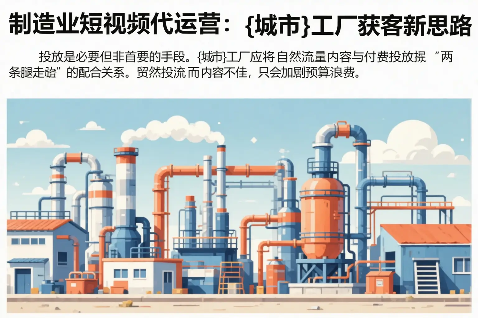 制造业短视频代运营：平桥工厂获客新思路